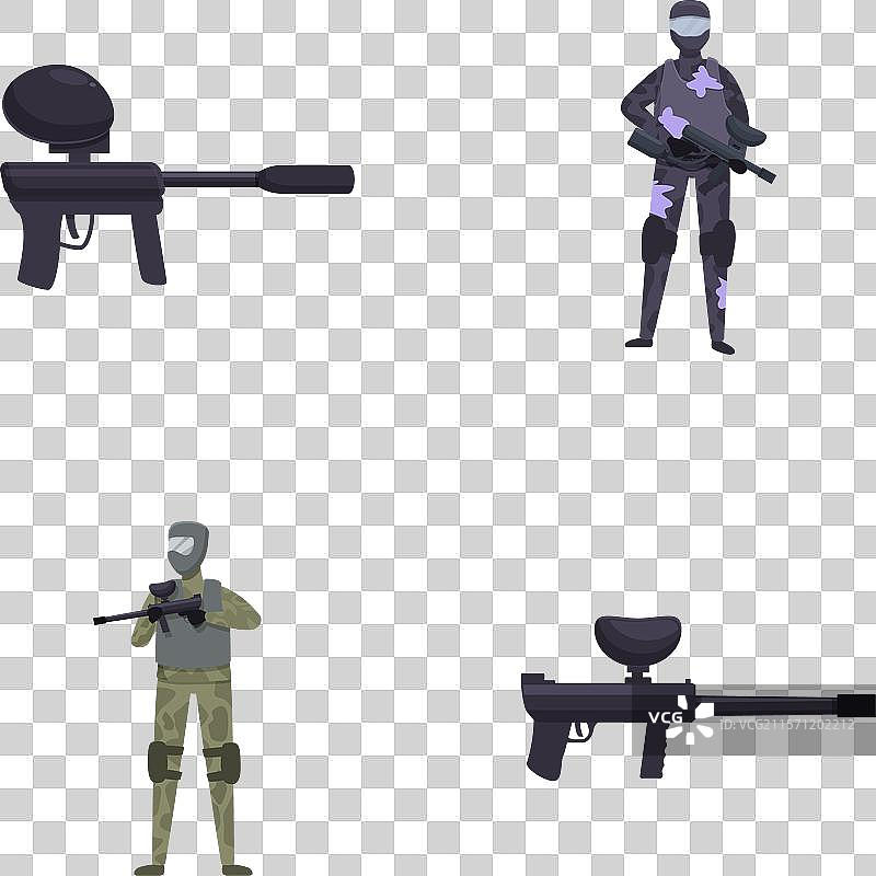 军事角色和狙击步枪收藏图片素材