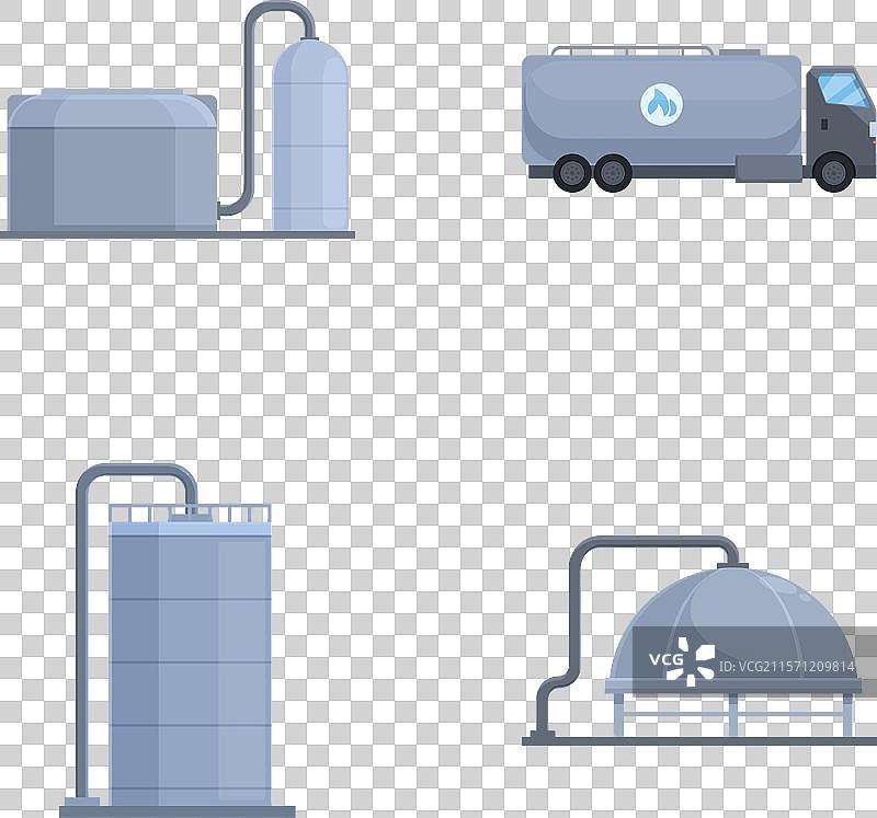 工业储罐和水车图片素材