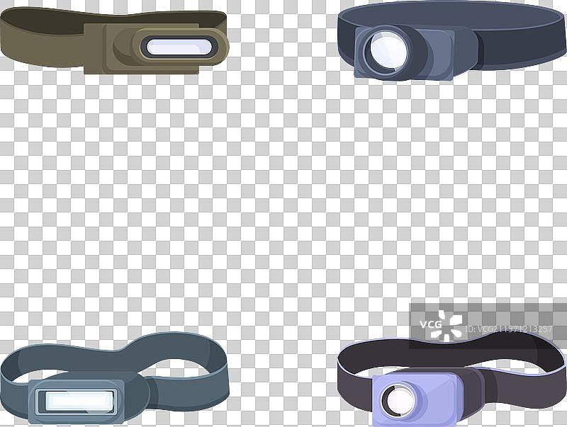 各种头灯设计的集合图片素材