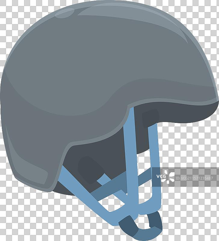 灰色滑雪头盔保护头部免受伤害图片素材