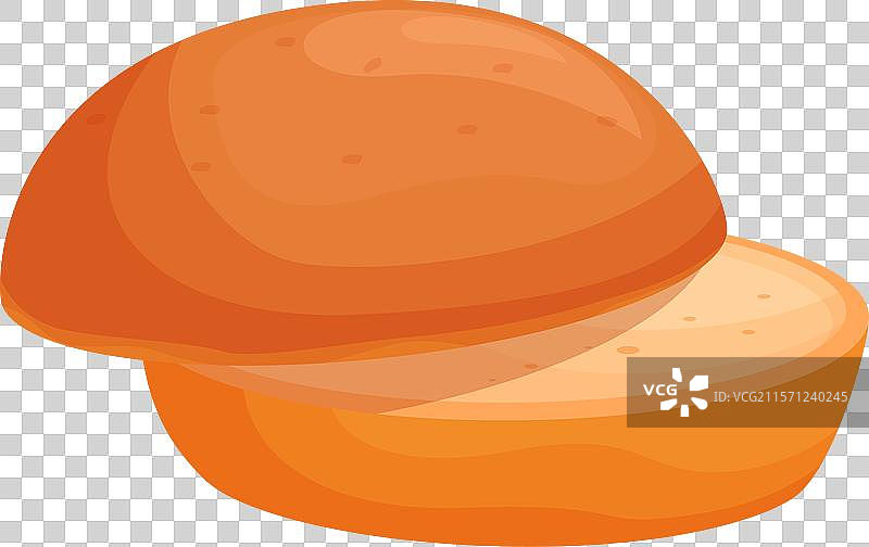 圆形面包正在切片以制作吐司图片素材