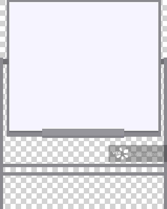 空白的白板和等待使用的马克笔图片素材