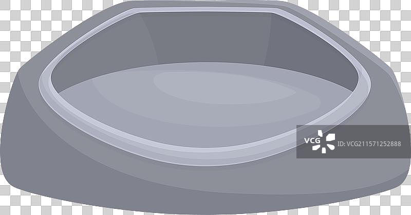 空猫碗在等待食物，宠物喂食时间图片素材