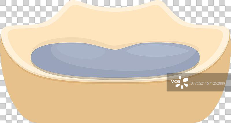 装满水的木制狗碗，供口渴的宠物使用图片素材