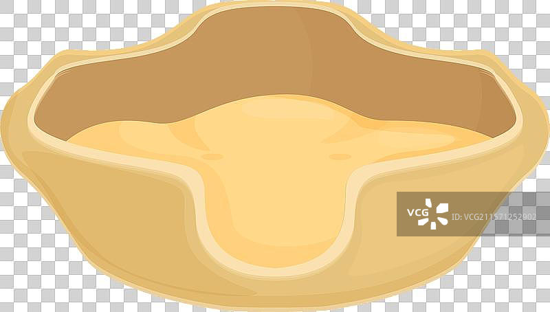 空的木质猫砂盆放在白色背景上图片素材