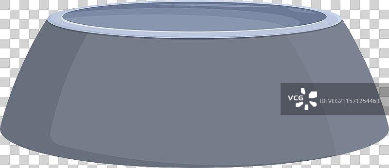 空狗碗在白色背景上等待食物图片素材