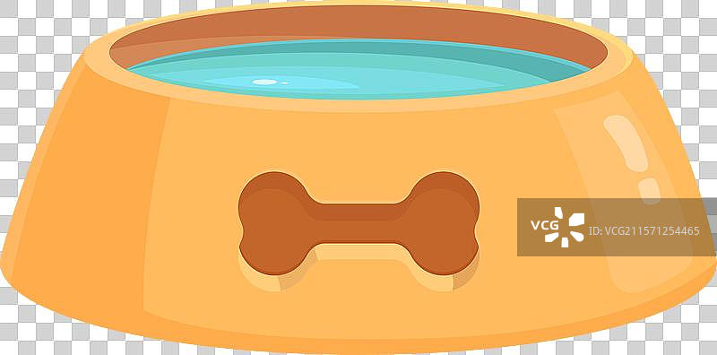 装满清水的狗碗，适合口渴的小狗图片素材