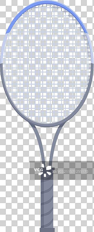 网球拍竖立着，准备迎接比赛图片素材