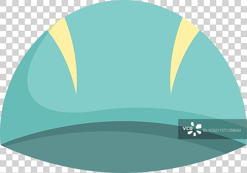 蓝色游泳帽兼具安全与时尚图片素材
