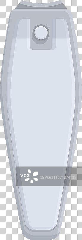 金属指甲剪闭合状态放置，适用于美甲。图片素材