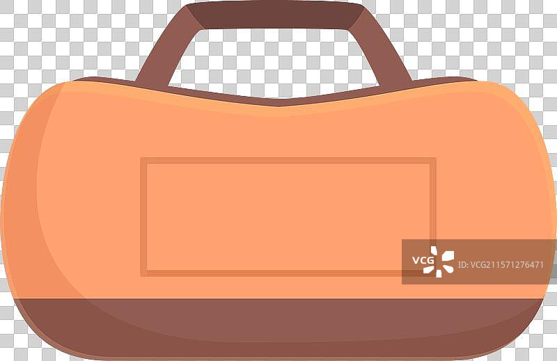 橙色运动包孤立在白色背景上图片素材