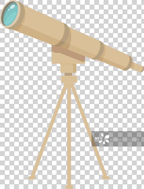 用于观察星星的三脚架望远镜图片素材