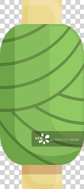 绿色线轴由上下两部分握住图片素材