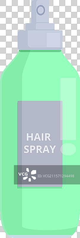 绿色喷雾瓶直立放置图片素材