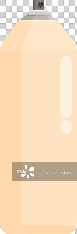 白色背景上直立的喷漆罐图片素材