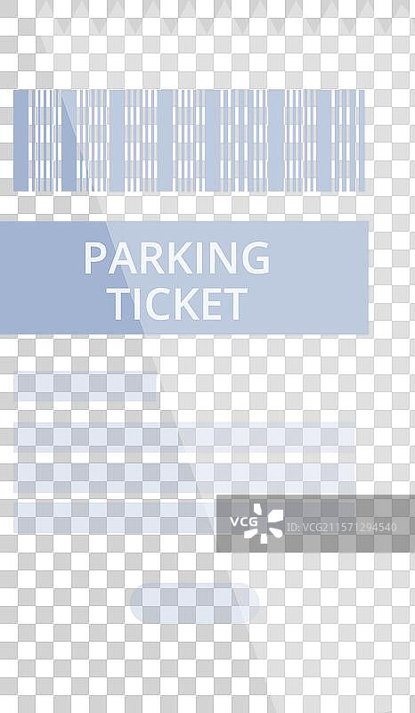 停车罚单显示停车位的付款信息图片素材