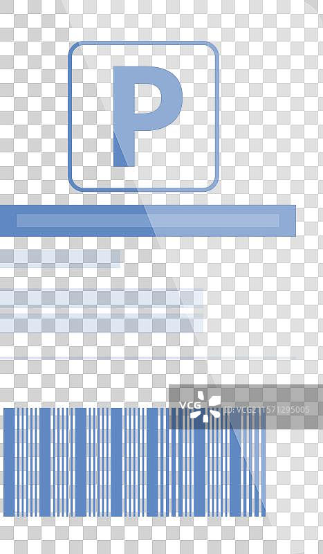 停车罚单显示罚款支付信息图片素材