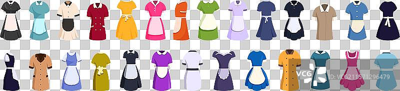 女仆制服图标大集合图片素材