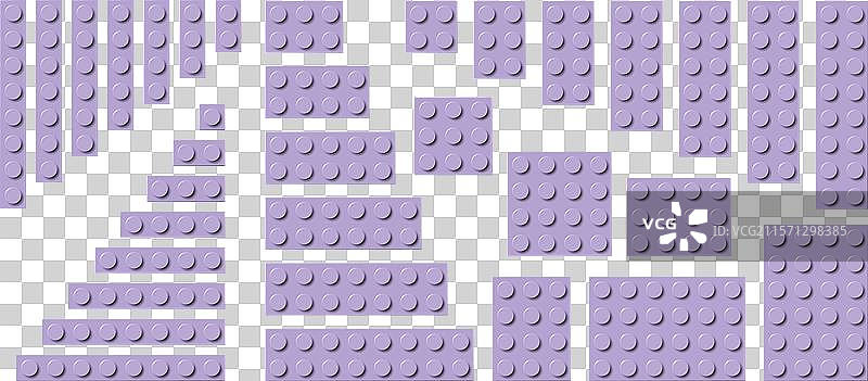 一大套紫色塑料积木玩具图片素材