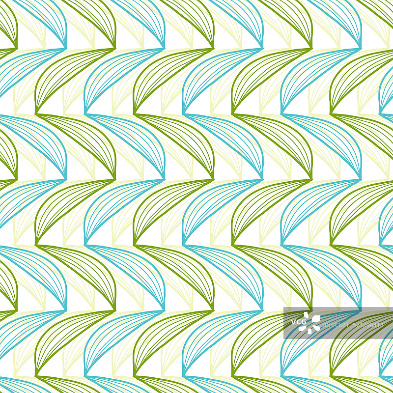 有机叶子图案的无缝叶子格子图片素材