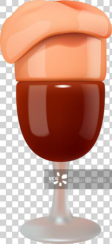 3D黑啤酒杯与泡沫图片素材