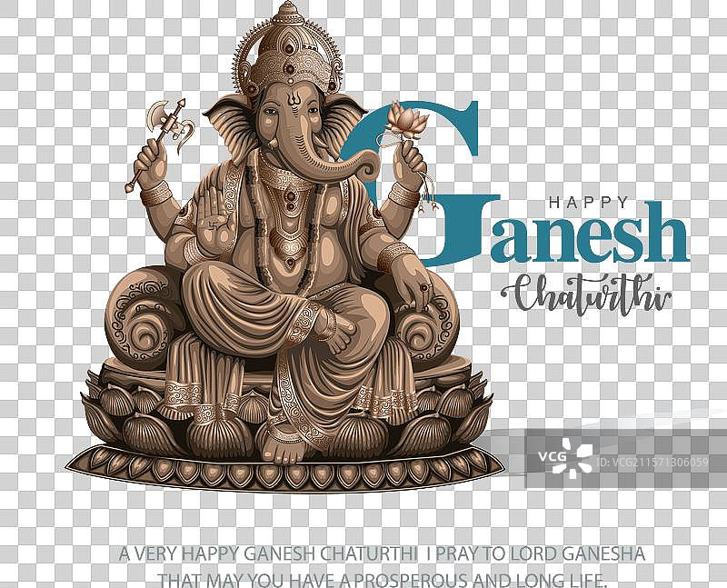 甘尼许节背景下的新甘尼许神像图片素材