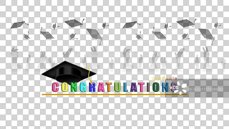 抛毕业帽图片素材