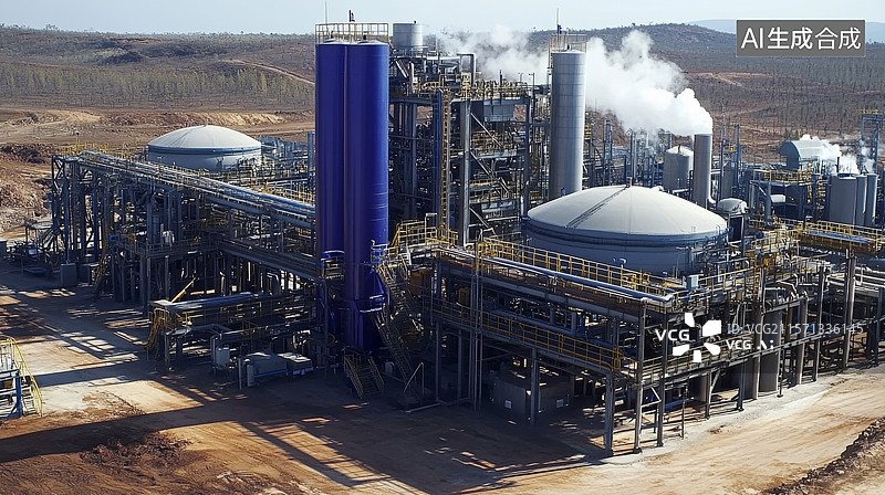 【AI数字艺术】稀土矿产资源开采图片素材