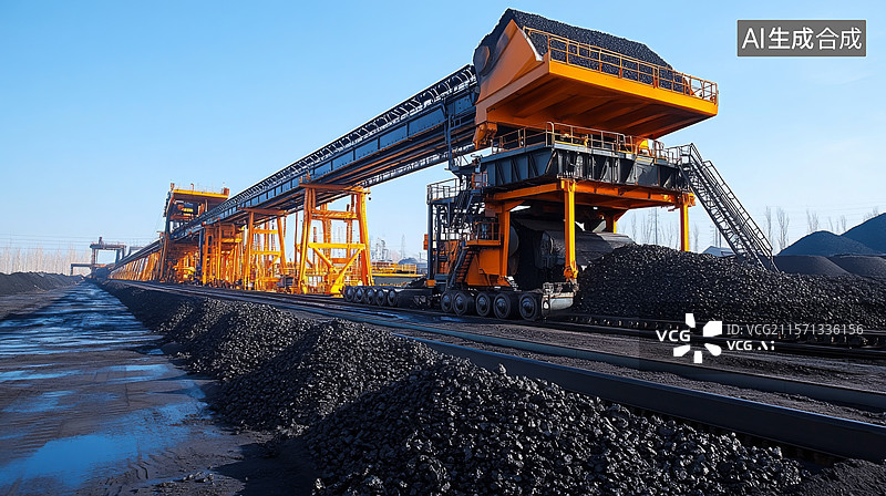 【AI数字艺术】稀土矿产资源开采图片素材