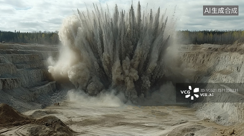 【AI数字艺术】稀土矿产资源开采图片素材