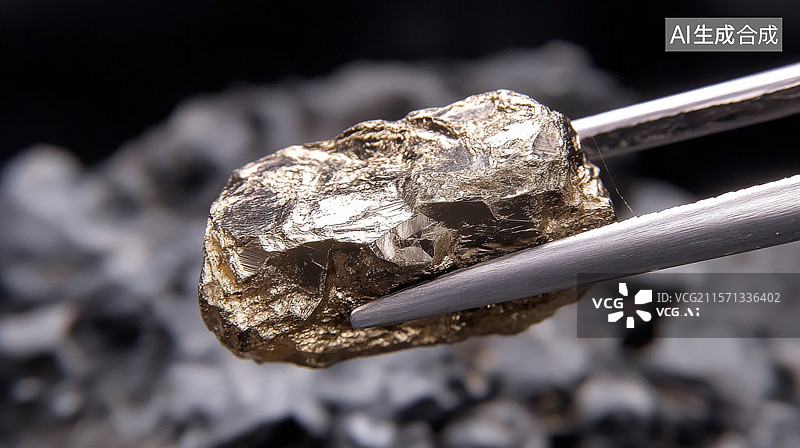 【AI数字艺术】稀土矿产资源特写图片素材