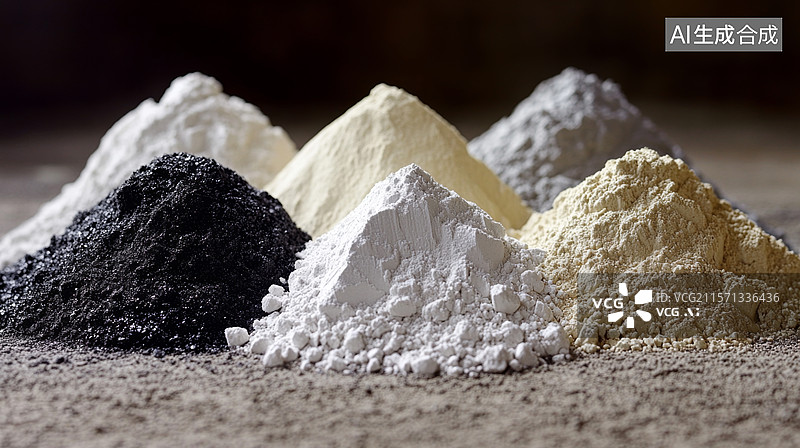 【AI数字艺术】稀土矿产资源特写图片素材