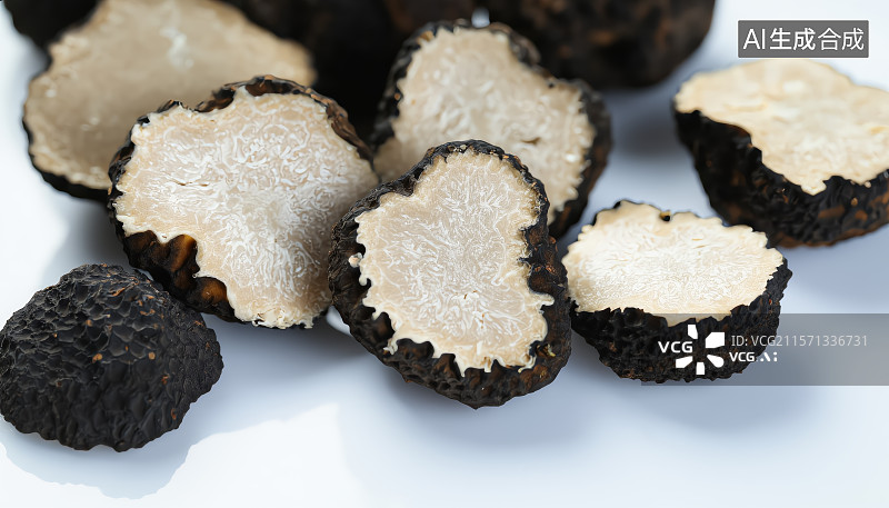 【AI数字艺术】珍稀食材黑松露图片素材