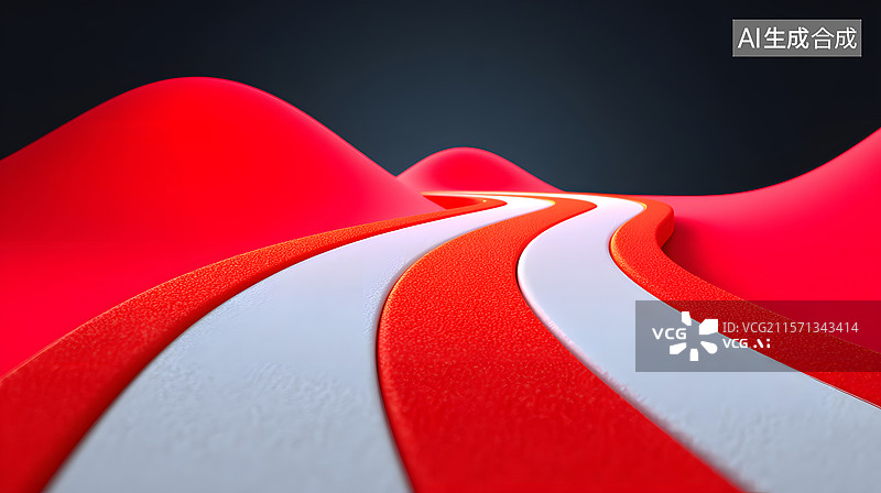 【AI数字艺术】运动比赛的跑道场景插画图片素材