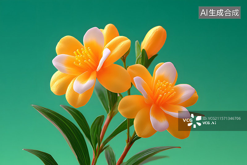 【AI数字艺术】极简东方风茉莉花摄影图片素材