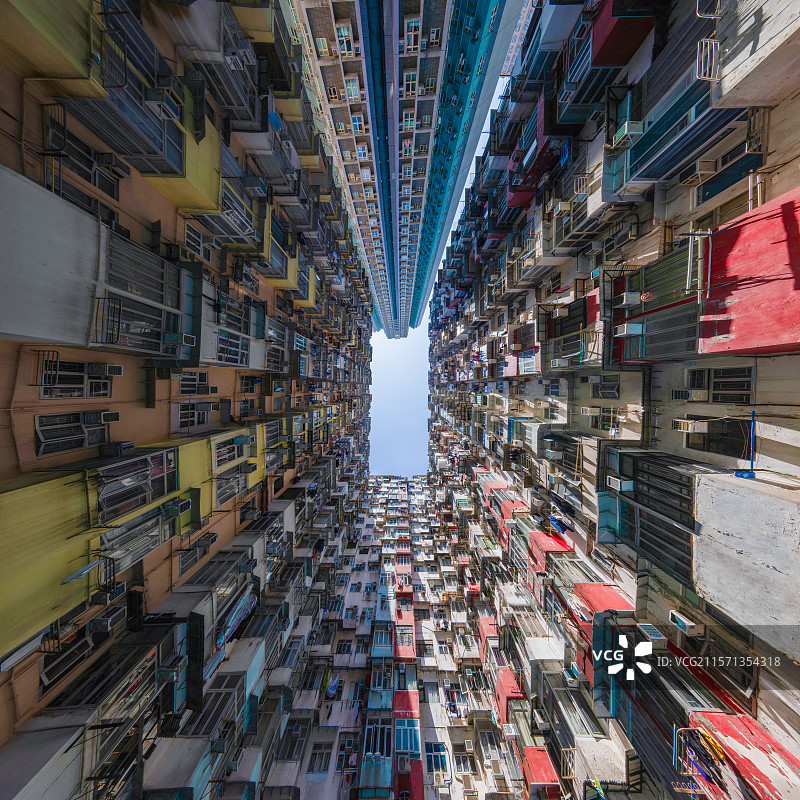 香港东区鲗鱼涌怪兽大厦益昌大厦图片素材