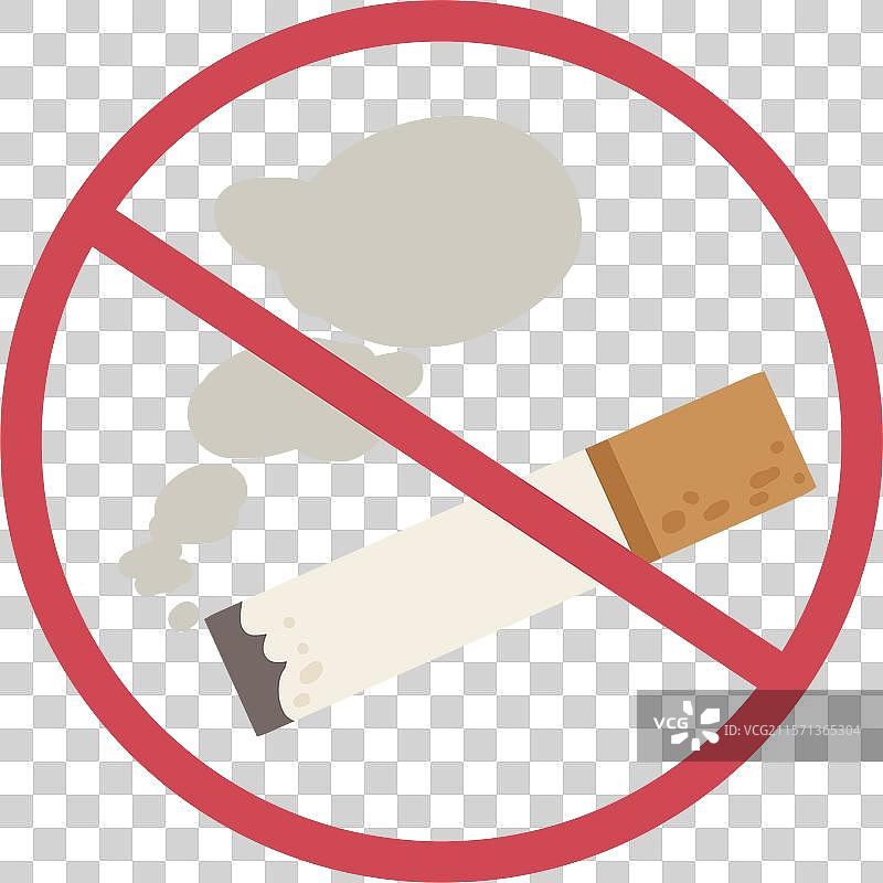 卡通禁止吸烟图片素材