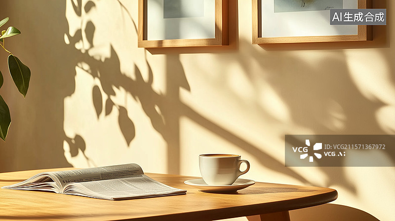 【AI数字艺术】餐桌的静谧时光图片素材