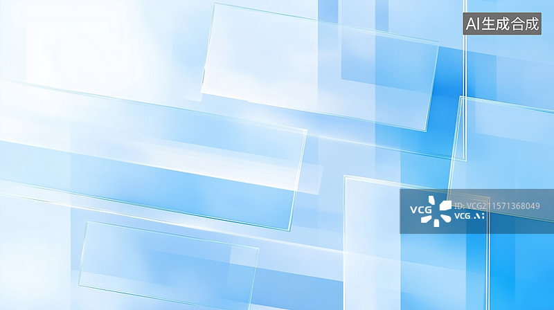 【AI数字艺术】浅蓝色的几何背景图片素材