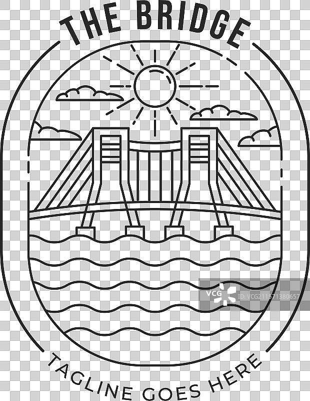 用于交通的桥梁建设与塔楼图片素材