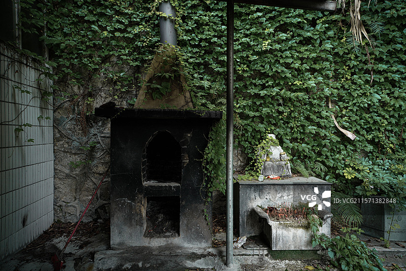 广东省珠海市，废弃殡仪馆！图片素材