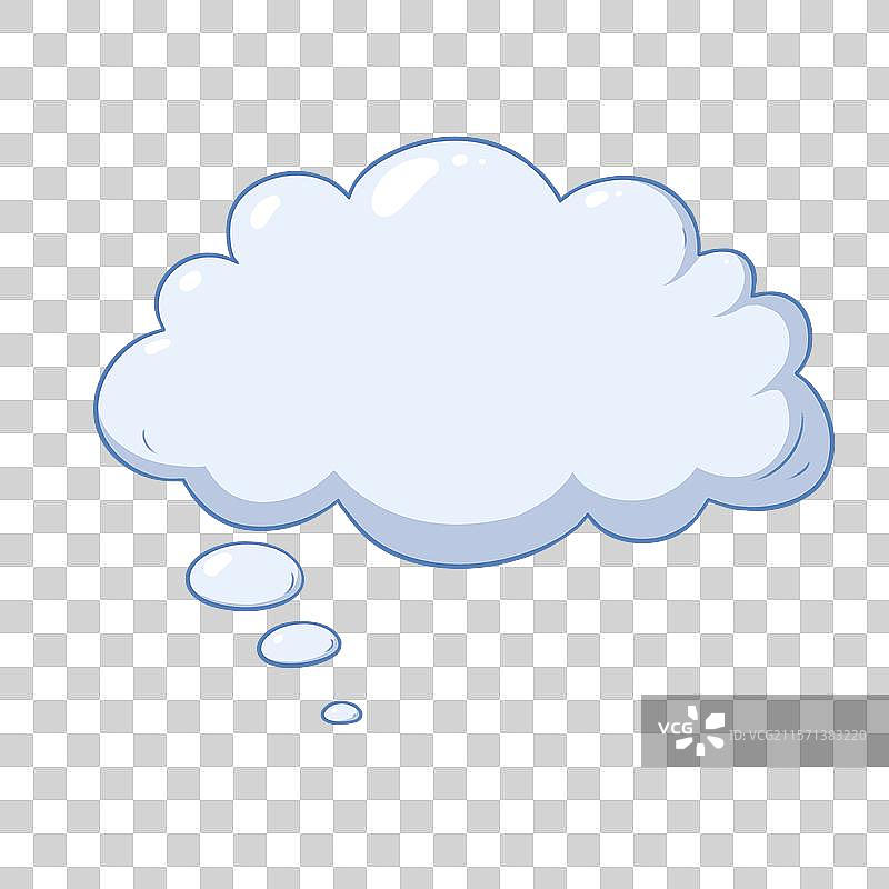 卡通风格思想泡泡图案图片素材