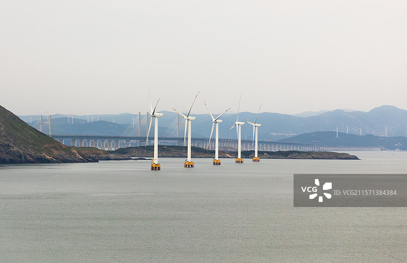 风之律动——平潭大练岛风车图片素材