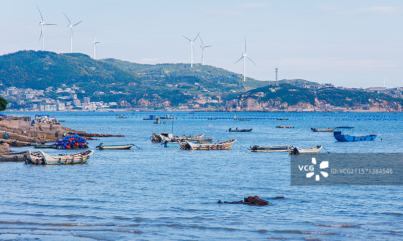 风之律动——平潭大练岛风车图片素材