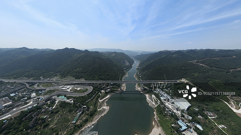 嘉陵江观音峡图片素材