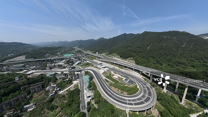 北碚区施家梁渝武高速复线互通图片素材
