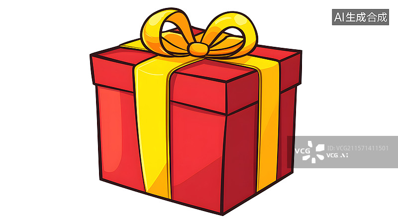 【AI数字艺术】节日礼品包装图片素材