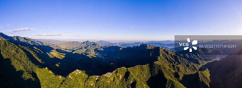 航拍北京市九眼楼长城图片素材