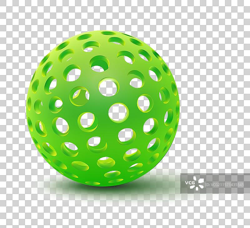 白色背景上的逼真皮克球图片素材