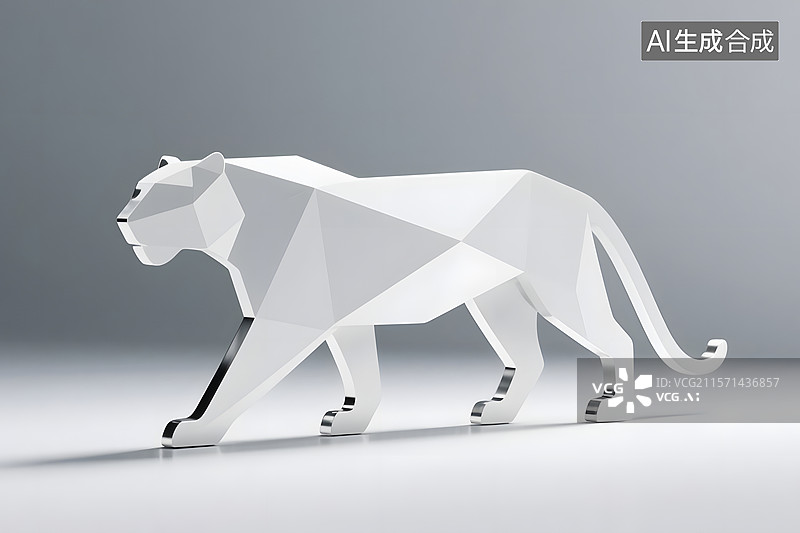 【AI数字艺术】威武霸气老虎形象插画背景图片素材